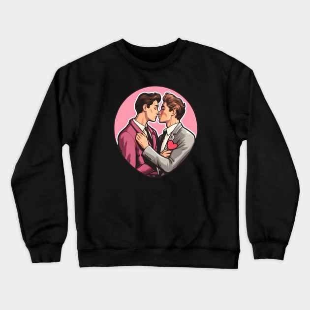 Gay couple Crewneck Sweatshirt by beangeerie